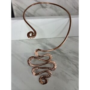 Handmade Copper Necklace Snake Style One size fits all